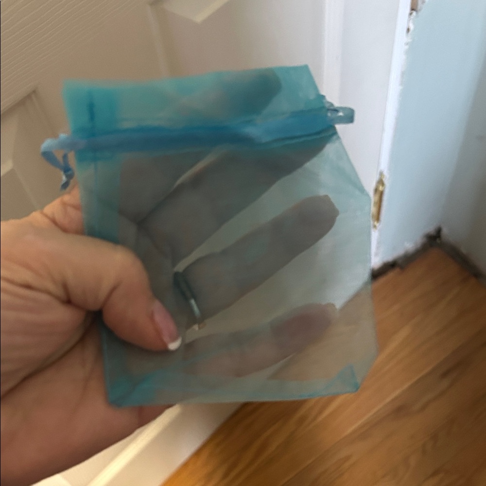 New Sheer Blue Organza Gift Bags (approx 100)